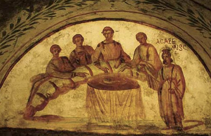 Refrigerium; Katakombenmalerei