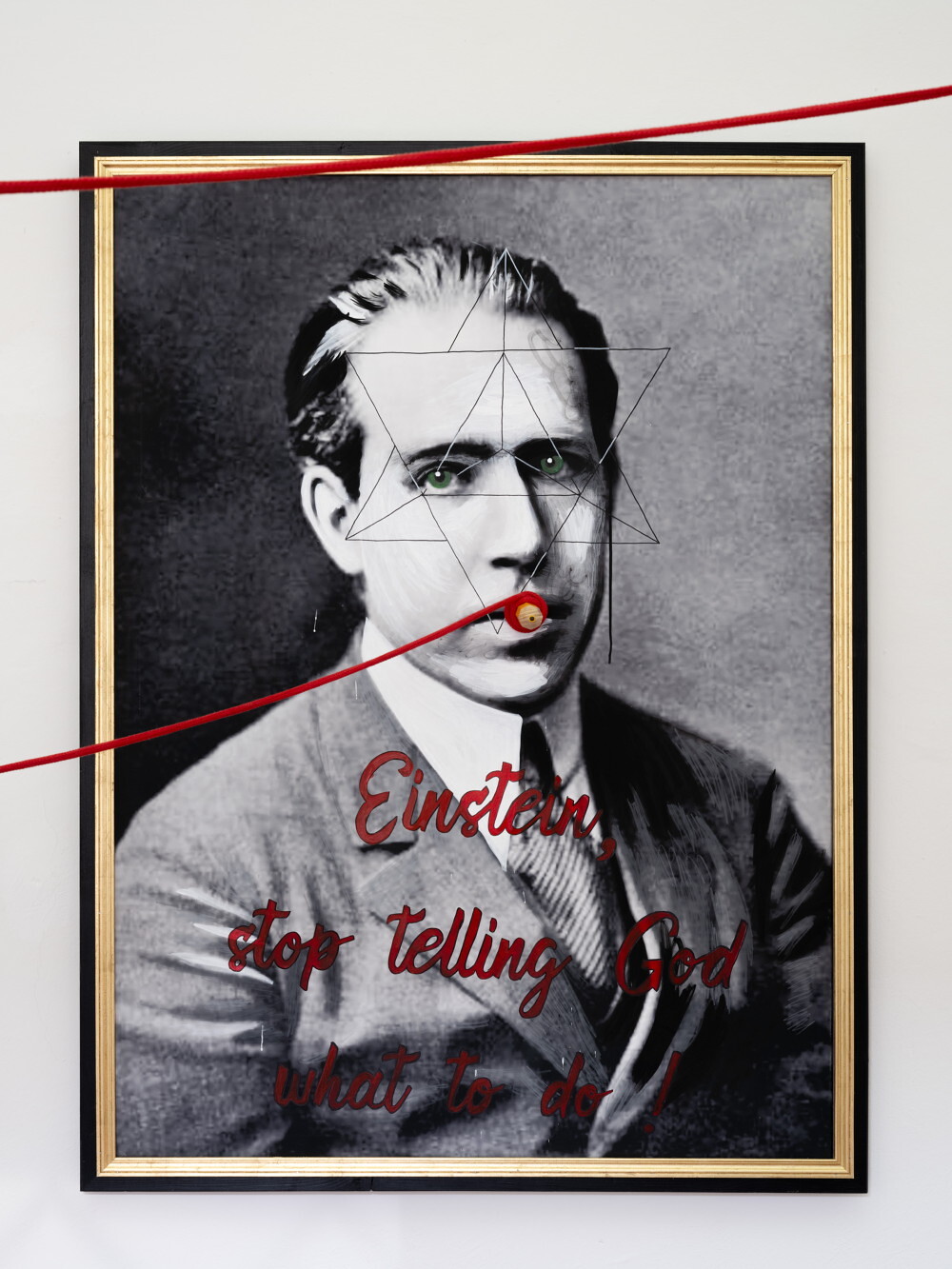 Foto: Ferdinand Neumüller Zenita Komad, Einstein, stop telling God what to do, 2023, 150 x 110 x 15 cm