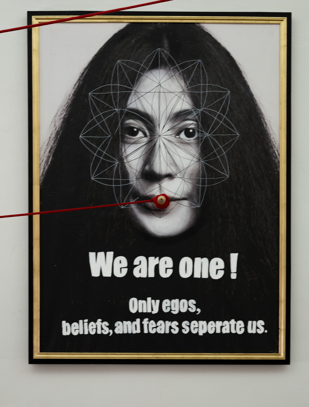 Foto: Ferdinand Neumüller Zenita Komad, We are one! Only egos, beliefs, and fears seperate us, 2023, 150 x 110 x 15 cm